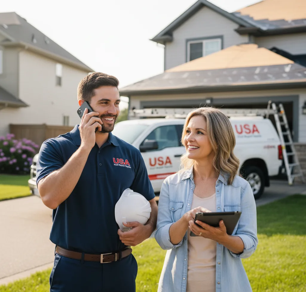 USA Roof Repair Experts customer support in Okeana